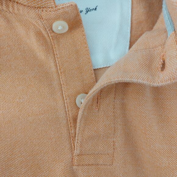 Banana Republic Orange Polo Shirt Mens Logo Mammoth Sz Small - Picture 6 of 16